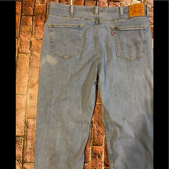 Men’s Levi’s 550 Stretchy Jeans SZ 40/30 Light Blue Wash - Picture 5 of 6